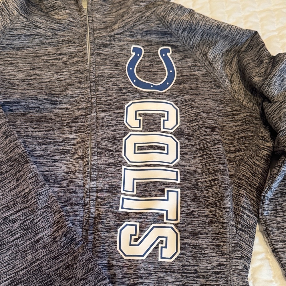 Colts Gray Zip-Up Jacket